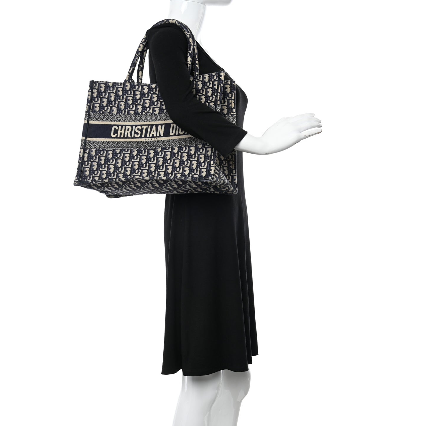 Oblique Medium Book Tote Blue Multicolor