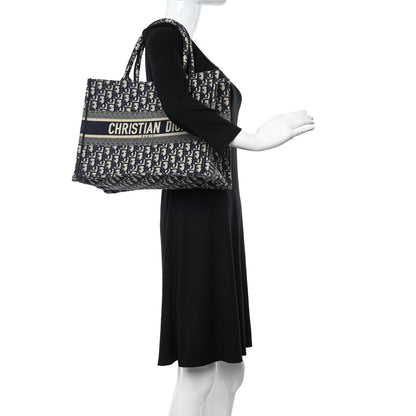 Christian Dior Oblique Medium Book Tote Blue Multicolor 2 of 16