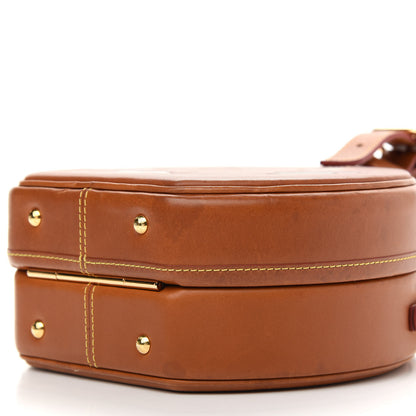 Louis Vuitton Calfskin Catogram Petite Boite Chapeau Tan 7 of 10