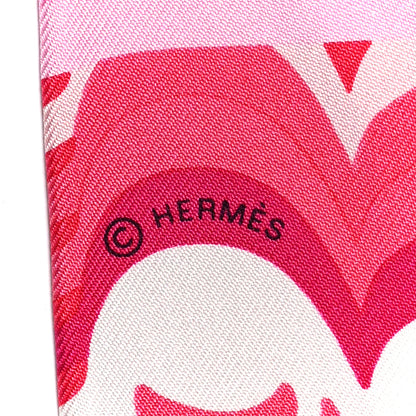 Hermes Silk Brides De Gala Shadow Fringed Twilly Multicolor 4 of 4