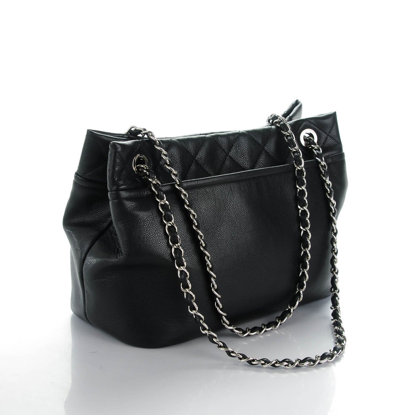 Caviar Quilted CC Timeless Soft Tote Black