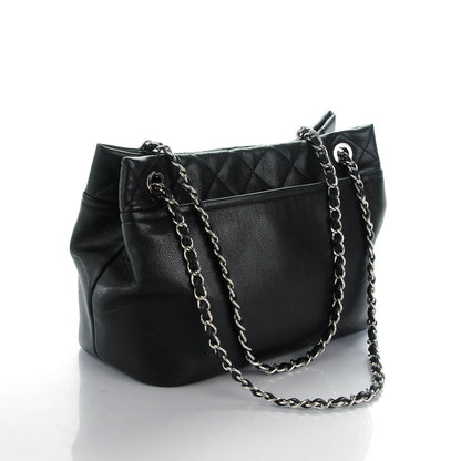 Chanel Caviar Quilted CC Timeless Soft Tote Black 3 of 5