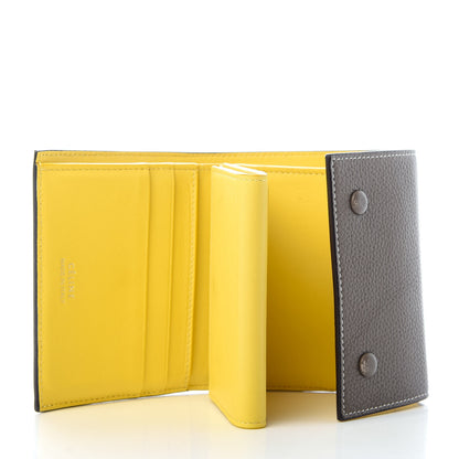 Celine Drummed Calfskin Small Multifunction Folded Wallet Souris 5 of 7