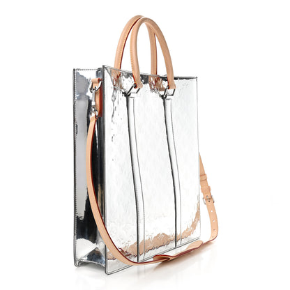 Louis Vuitton Monogram Mirror Sac Plat NM Silver 3 of 8