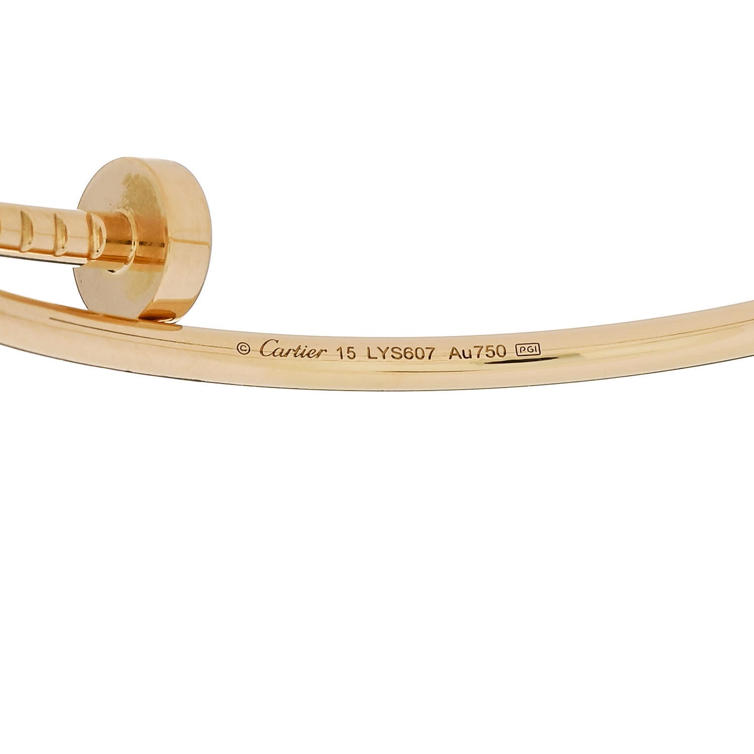 Cartier 18K Yellow Gold Small Juste Un Clou Bracelet 15 4 of 4