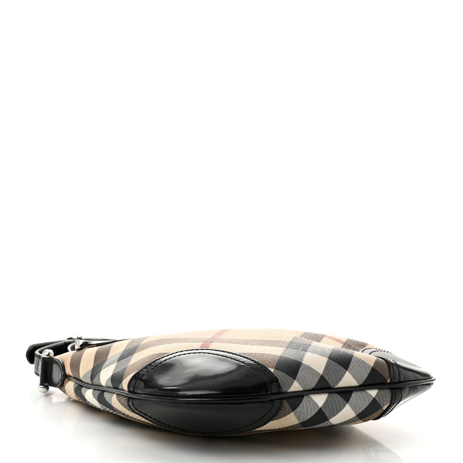 Burberry Patent Nova Check Dryden Crossbody Bag Black 3 of 10