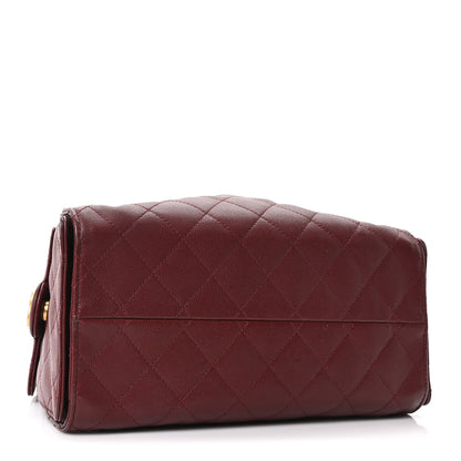 Chanel Caviar Quilted Small Chanel 25 Handbag Burgundy 4 of 11