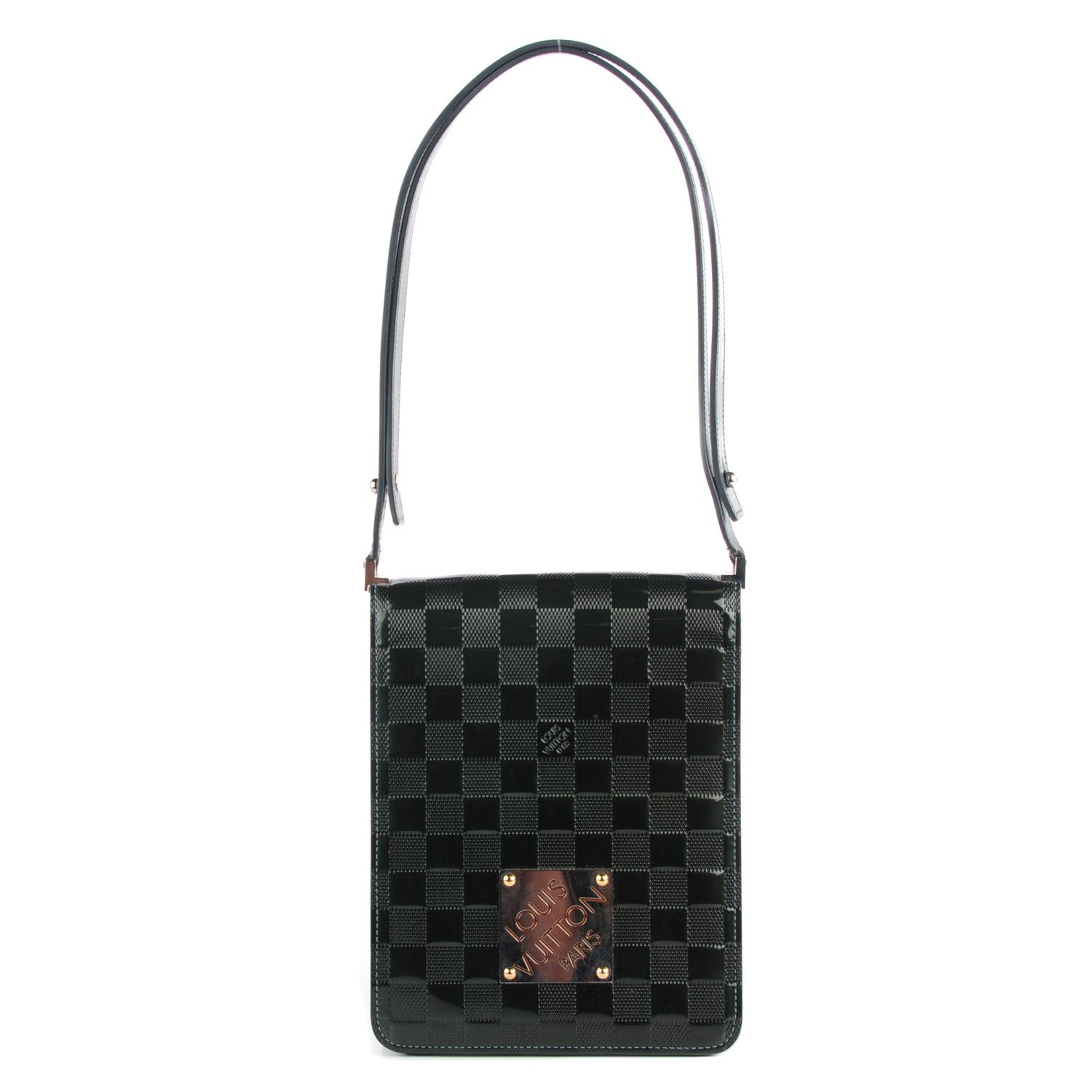 Louis Vuitton Damier Vernis Club Petrole Blue 1 of 7
