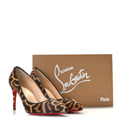 Christian Louboutin Pony Hair Jaguar Print Pigalle 85 Pumps 36.5 Brown 12 of 12