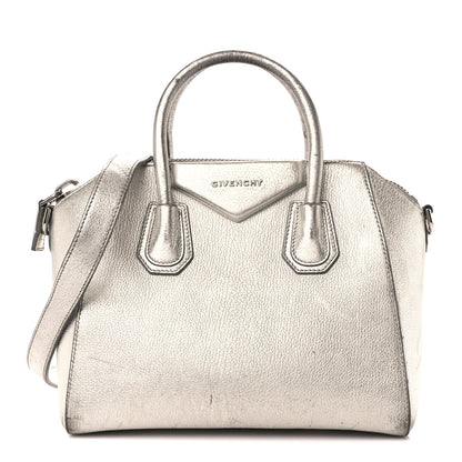 Givenchy Metallic Sugar Goatskin Small Antigona Silver 1 of 18