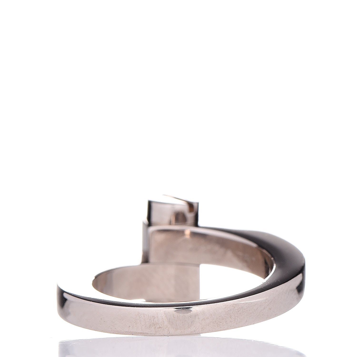Cartier 18K White Gold Menotte Ring 53 6.25 4 of 7