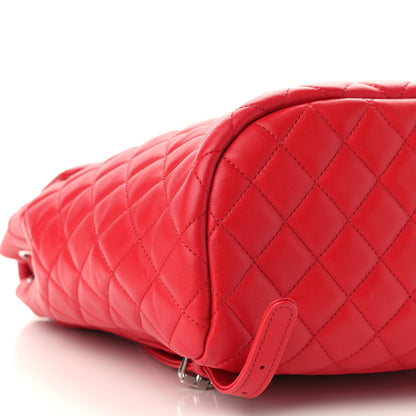 Chanel Lambskin Quilted Small Urban Spirit Backpack Dark Pink 8 of 9
