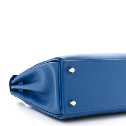 Hermes Swift Kelly Retourne 25 Bleu France 9 of 11