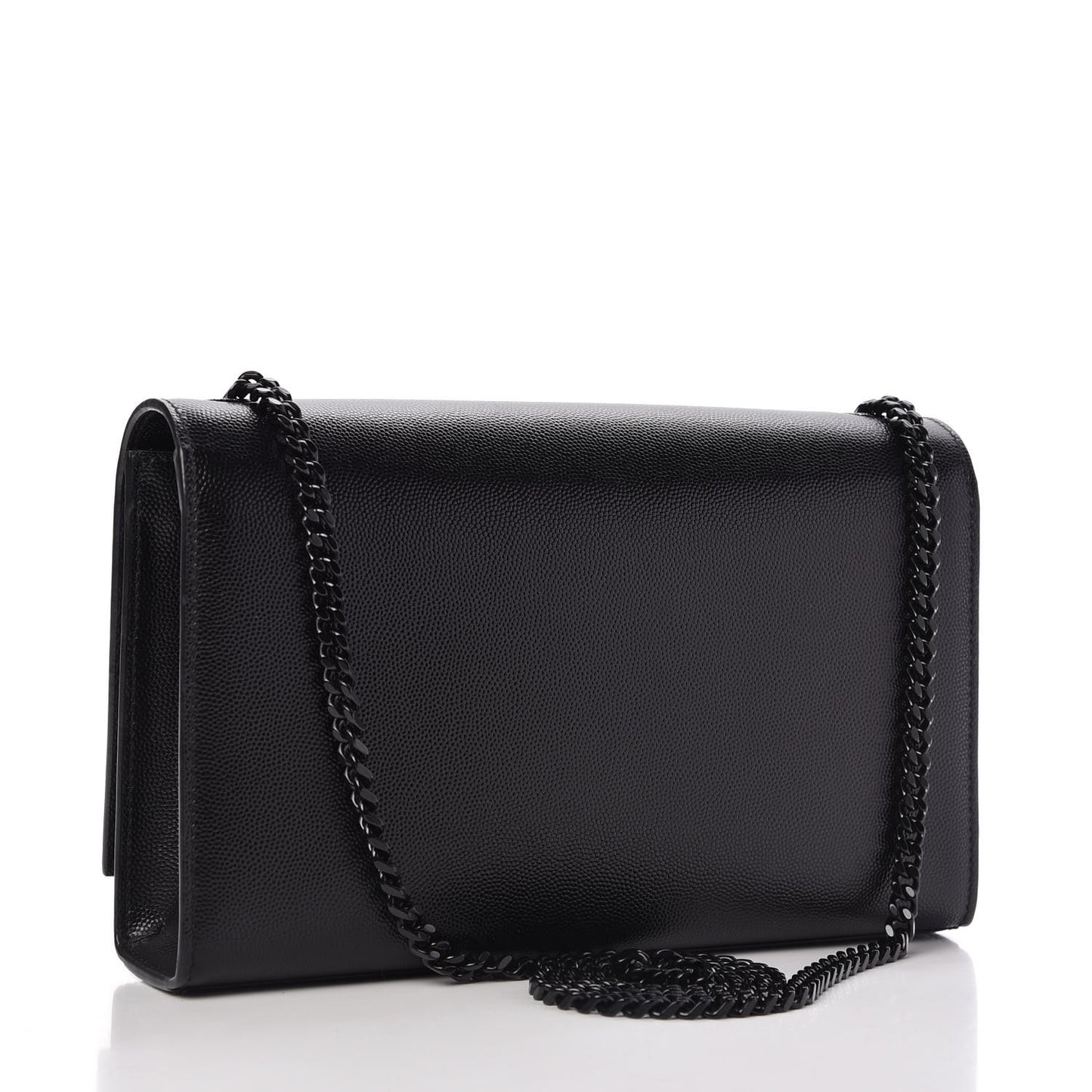 Grain De Poudre Medium Classic Monogram Kate Satchel Black