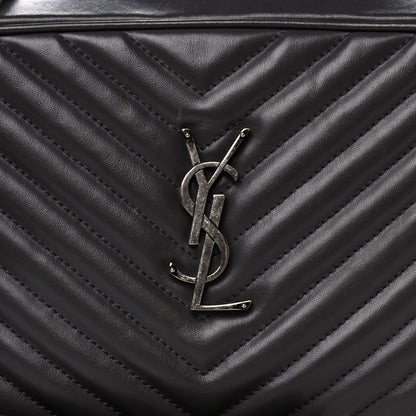 Saint Laurent Calfskin Matelasse Monogram Lou Camera Bag Sea Pebble 6 of 10
