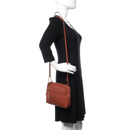 Bottega Veneta Nappa Intrecciato Nodini Crossbody Rust 2 of 10