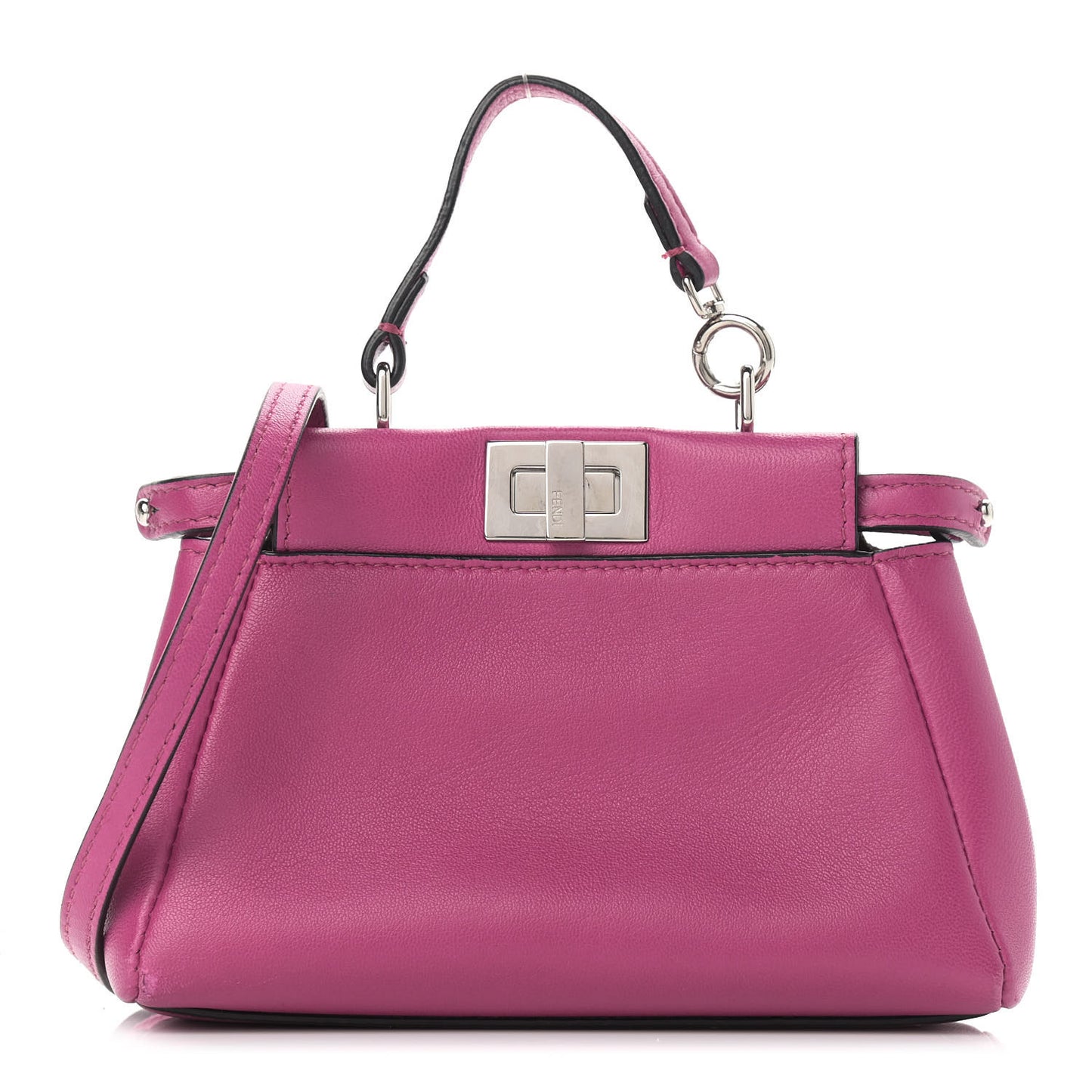 Nappa Micro Peekaboo Iconic Satchel Magenta