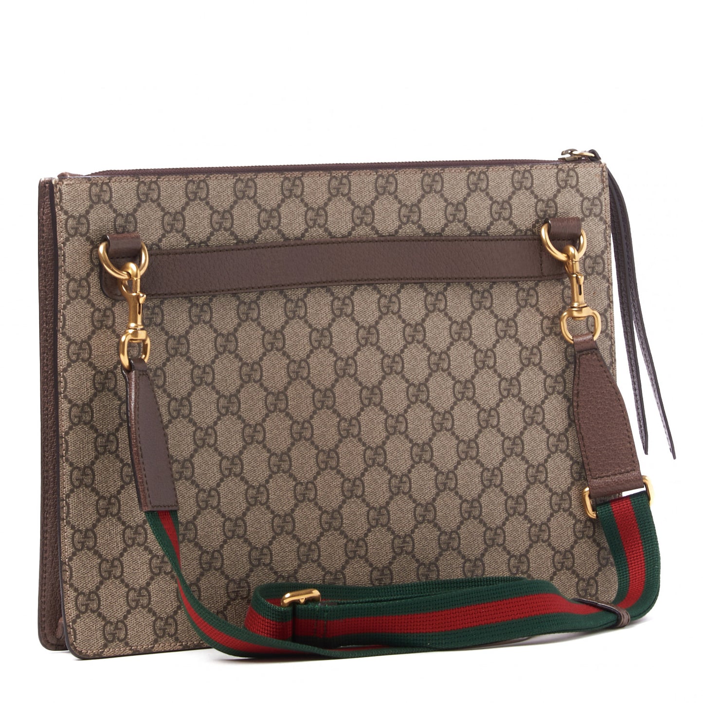 GG Supreme Monogram Courrier Crossbody Messenger Clutch