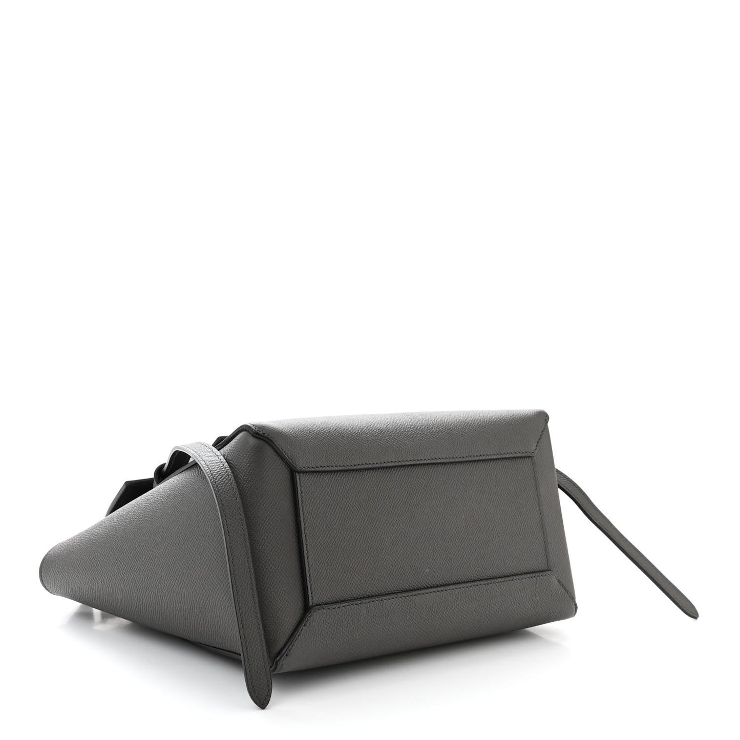 Grained Calfskin Micro Belt Bag Grey
