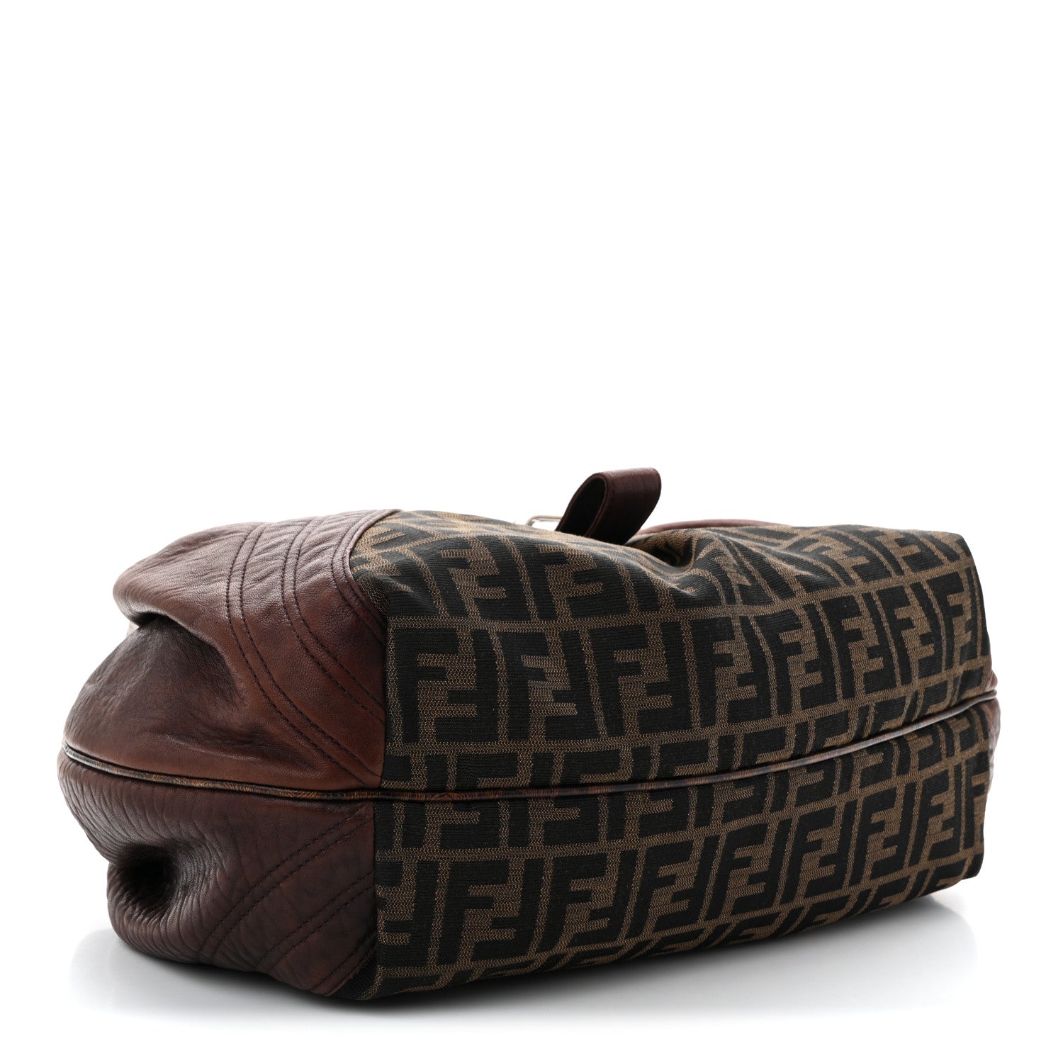 Fendi Zucca Nappa Nuvolata Vitello Tortuga Spy Tobacco Moro