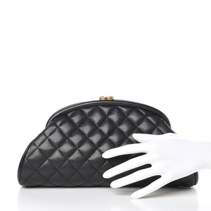 Chanel Caviar Quilted Timeless Clutch Black 2 of 8