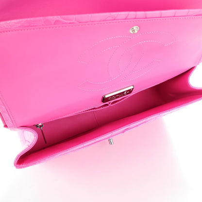Chanel Matte Alligator Jumbo Double Flap Pink 7 of 12