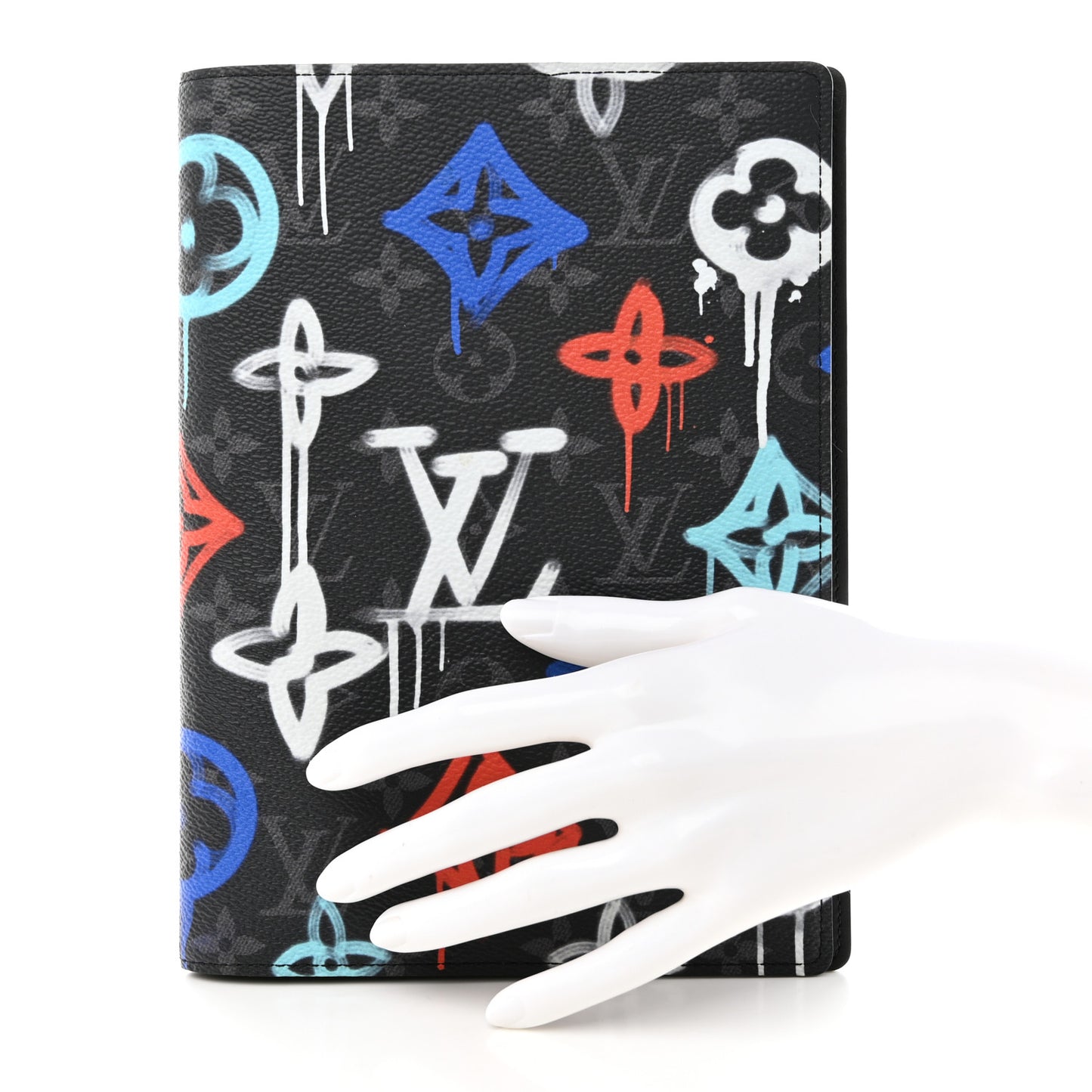 Monogram Eclipse LV Graffiti Auguste Notebook Cover Multicolor
