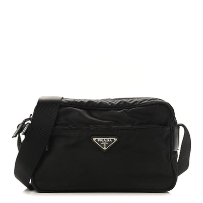 Prada Nylon Tessuto Messenger Bag Black 1 of 8