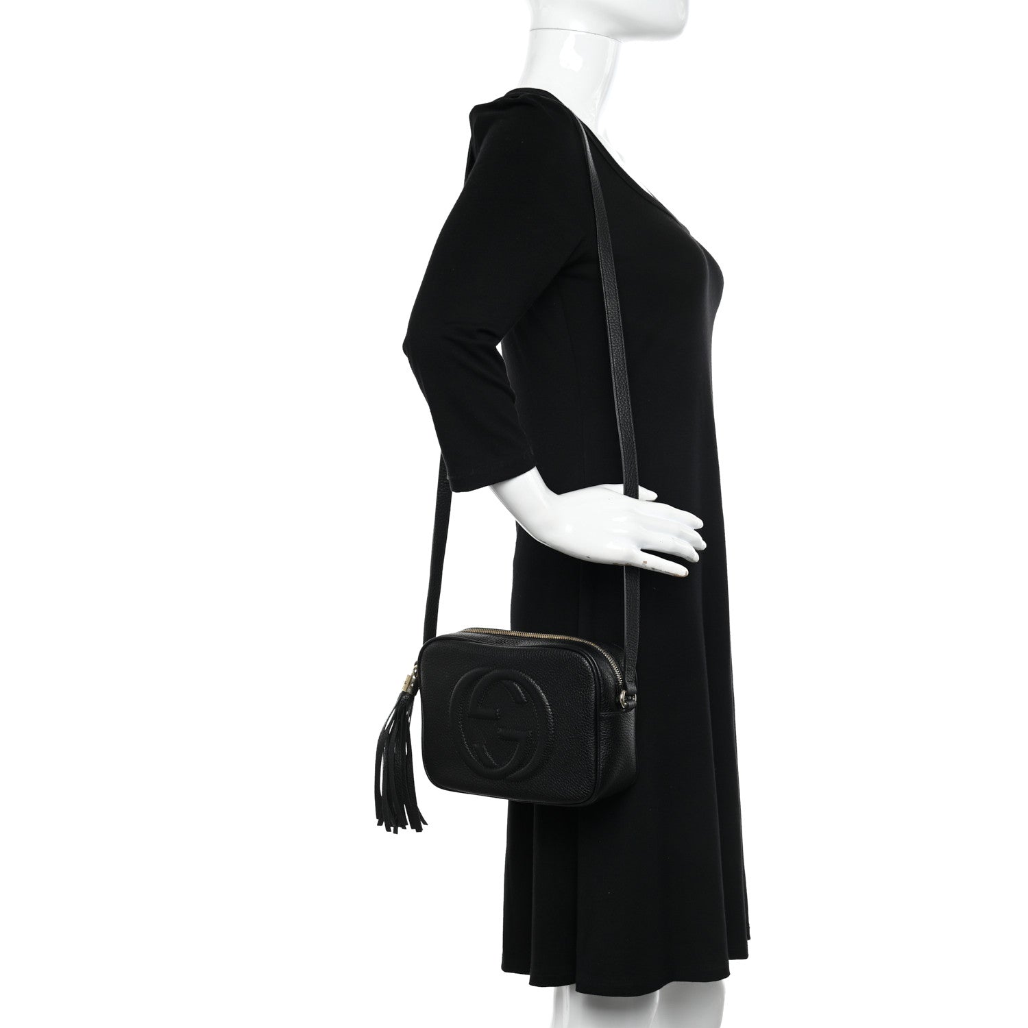 Gucci Pebbled Calfskin Small Soho Disco Bag Black 2 of 11