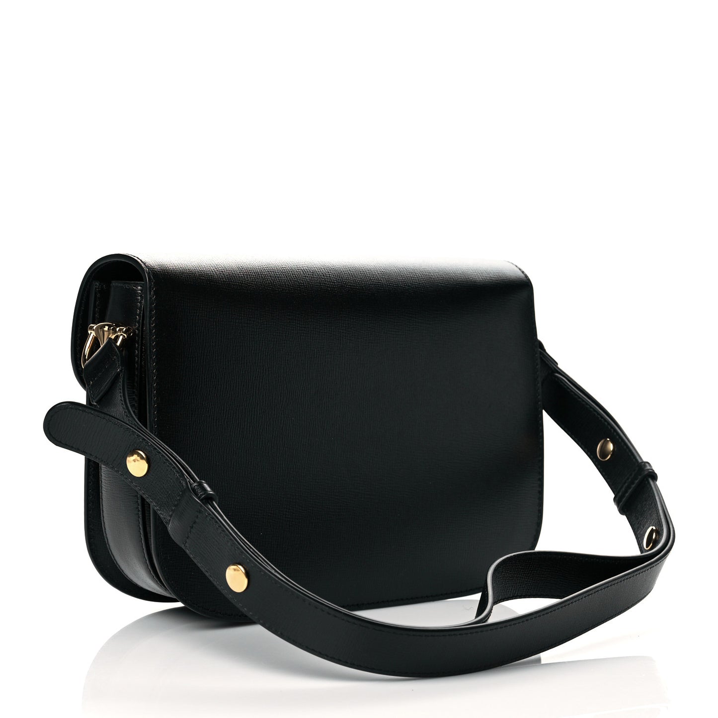 Azalea Calfskin Horsebit 1955 Shoulder Bag Black
