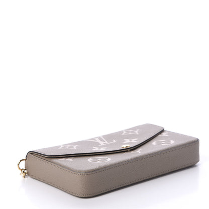 Louis Vuitton Empreinte Monogram Giant Felicie Pochette Tourterelle Creme 4 of 12