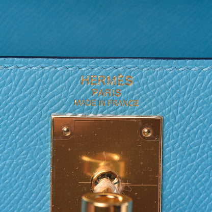 Hermes Epsom Kelly Sellier 28 Bleu Du Nord 21 of 39