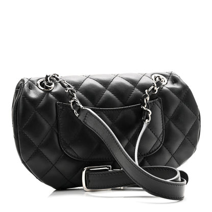 Chanel Calfskin Quilted CC Uniform Flap Belt Bag Black 3 of 10