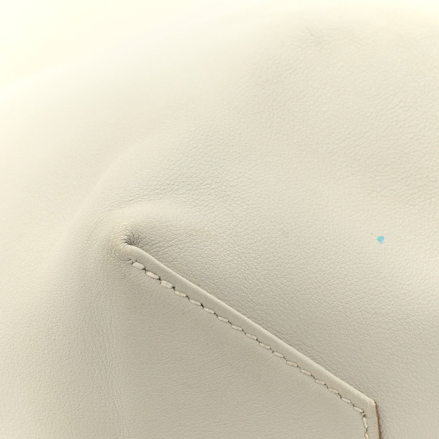 Hermes Veau Sikkim Taurillon Clemence Double Sens 36 Reversible Tote Bleu Pale Gris Perle 15 of 24