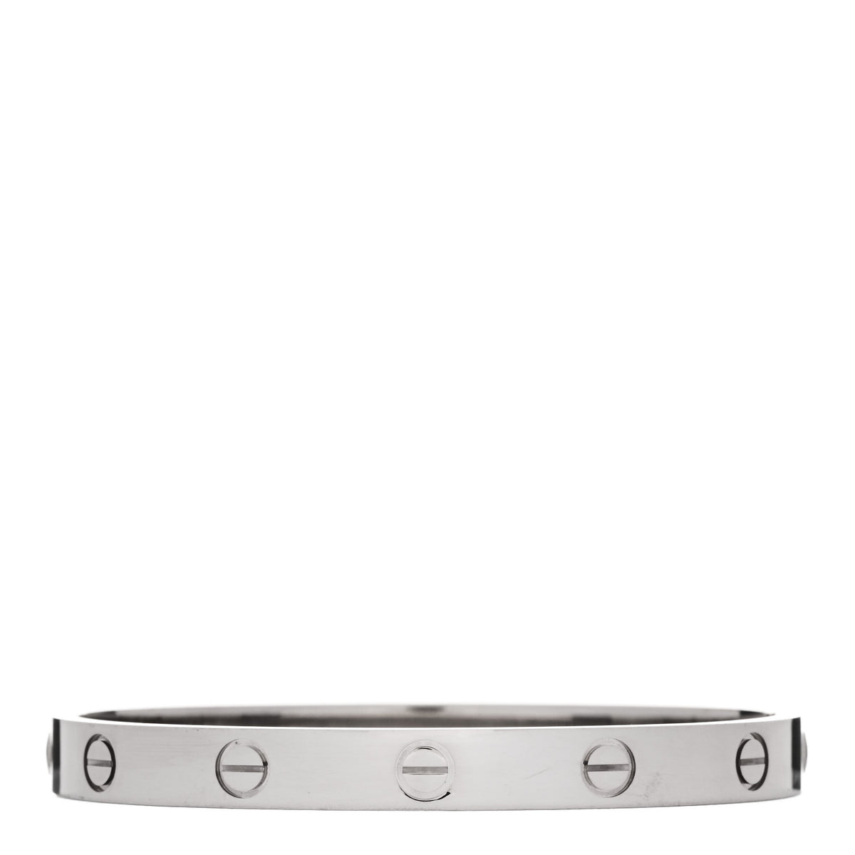 18K White Gold LOVE Bracelet 16