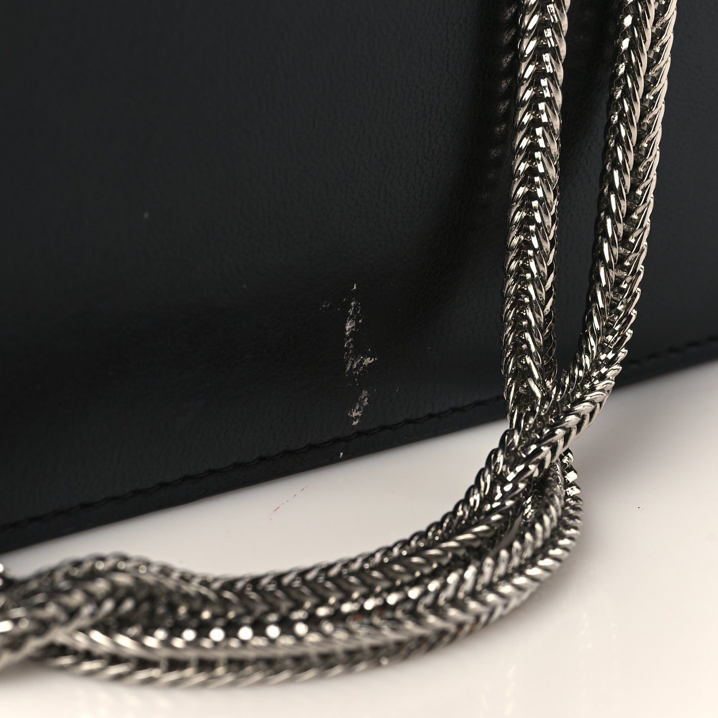 Lambskin Diamond Disco Mini Flap Crossbody Bag Black