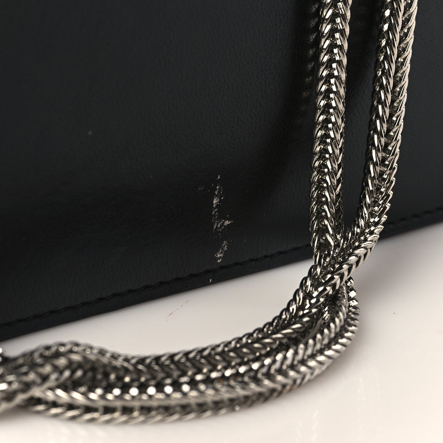 MCM Lambskin Diamond Disco Mini Flap Crossbody Bag Black 7 of 9