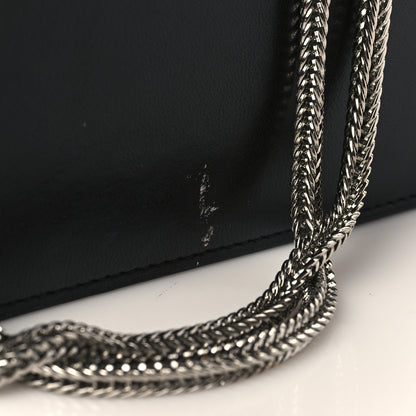MCM Lambskin Diamond Disco Mini Flap Crossbody Bag Black 7 of 9
