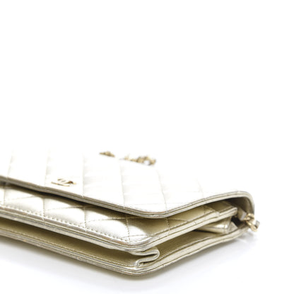 Chanel Quilted Wallet On Chain WOC Gold 7 of 13