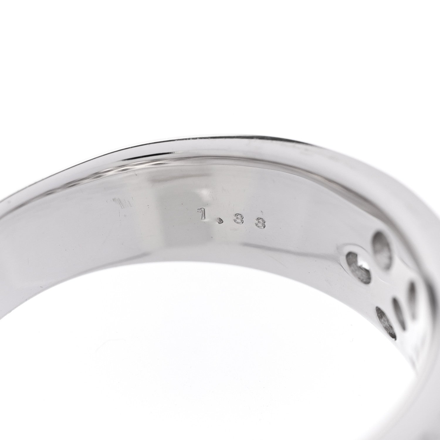 Parker & West by FASHIONPHILE 18K White Gold Diamond 1.33ct Half Band Ring  54 7 5 of 5