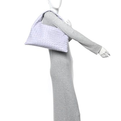 Bottega Veneta Calfskin Intrecciato Small Hop Oyster Lilac 2 of 11