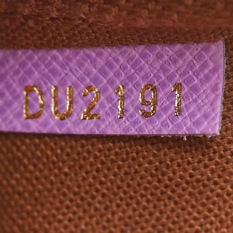 Damier Ebene Illustre Mini Pochette Accessories Violet