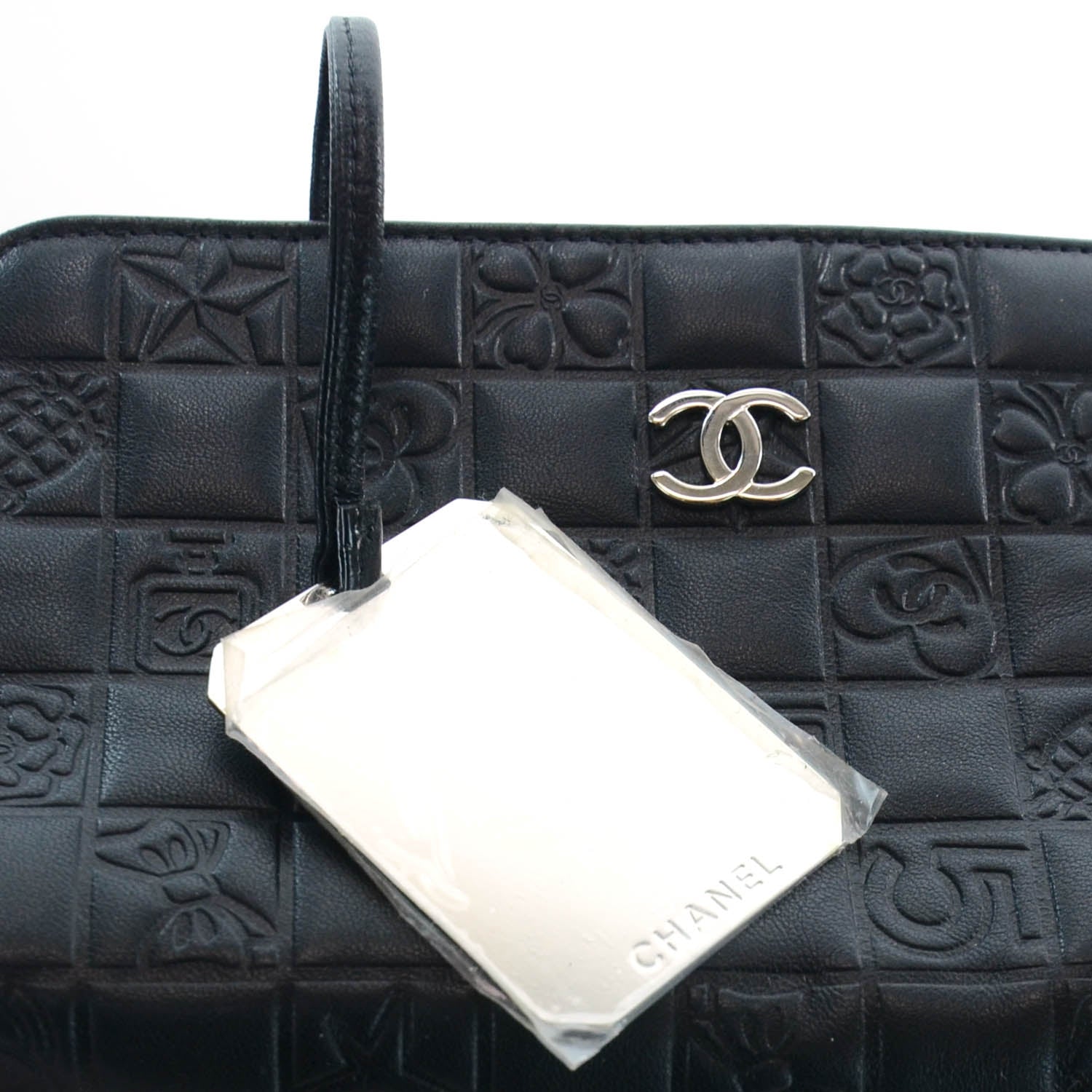 Chanel Lambskin Precious Symbols Cosmetic Bag Black 9 of 9