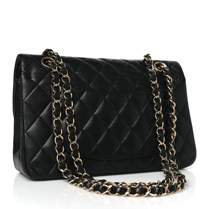 Chanel Lambskin Quilted Small Double Flap Black 3 of 9