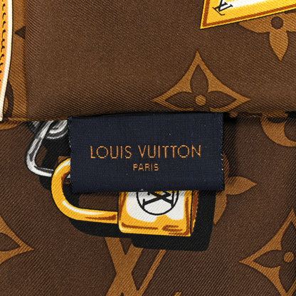 Louis Vuitton Silk Monogram Confidential Bandeau Brown 3 of 8