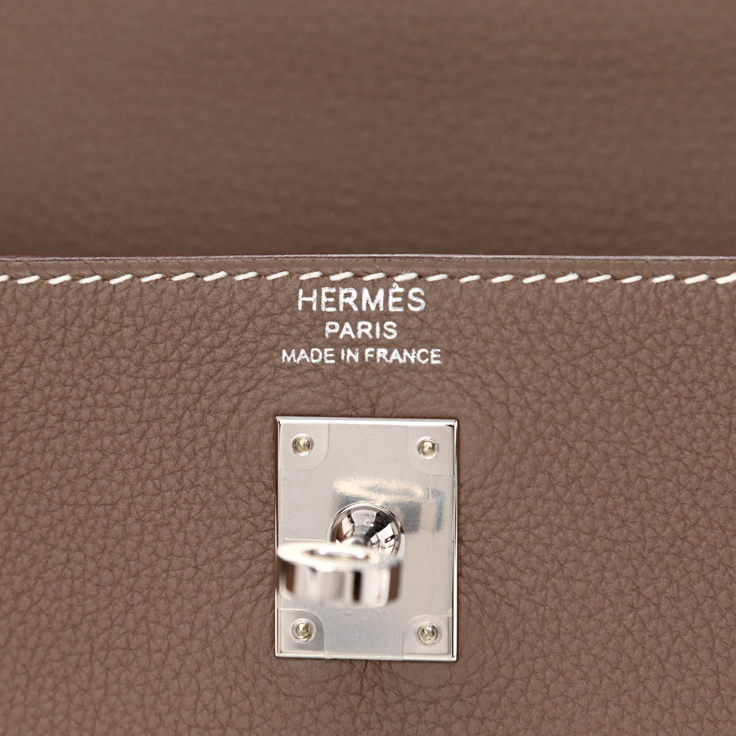Hermes Togo Kelly Retourne 25 Etoupe 6 of 11