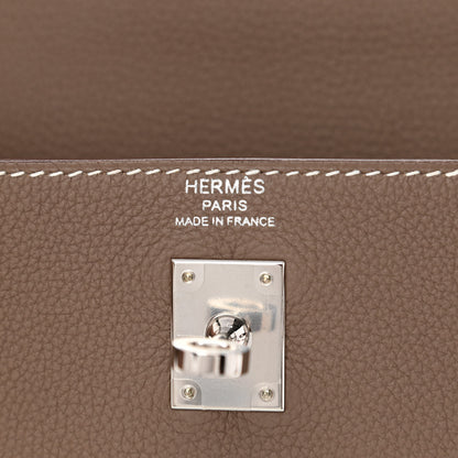 Hermes Togo Kelly Retourne 25 Etoupe 6 of 11