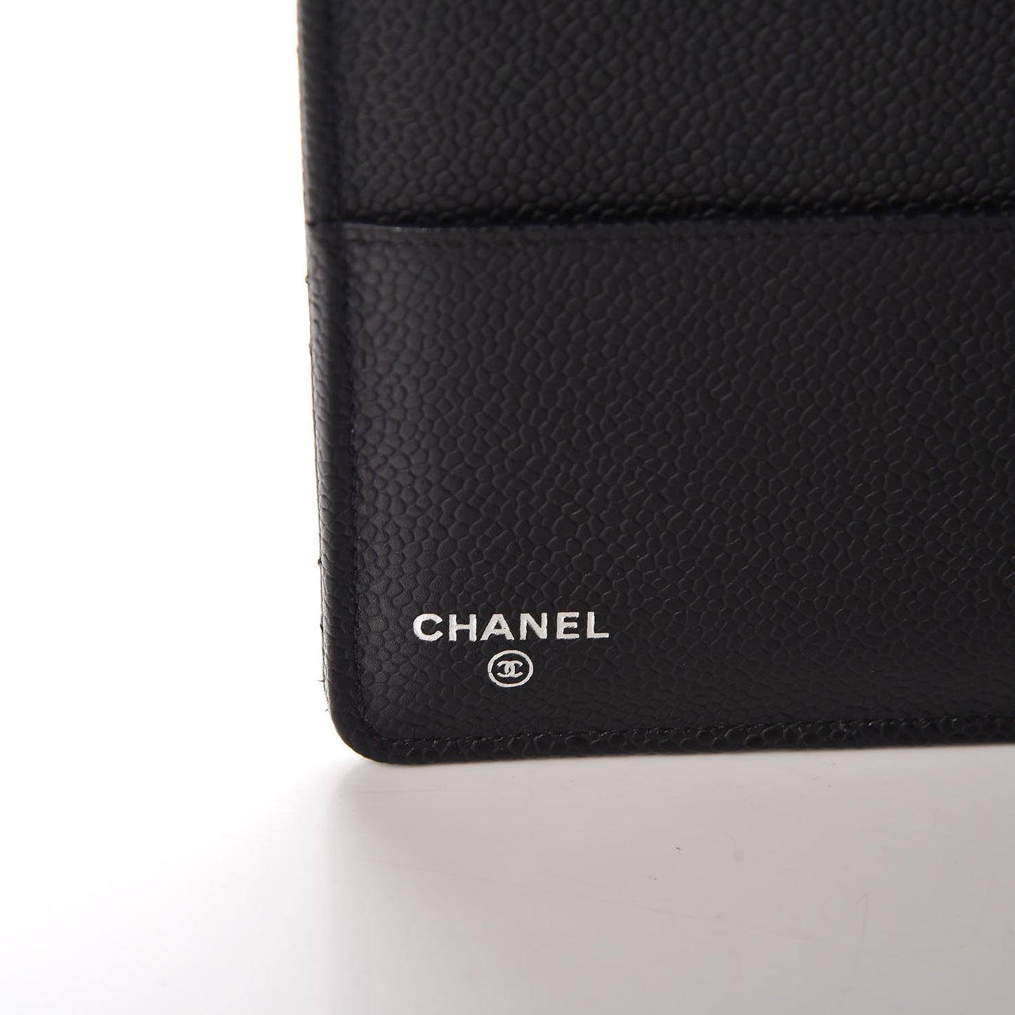 Caviar Quilted Large Agenda Cover Black