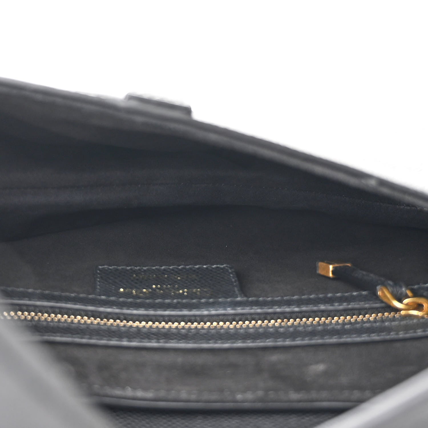 Christian Dior Grained Calfskin Saddle Bag With Strap Black 5 of 10
