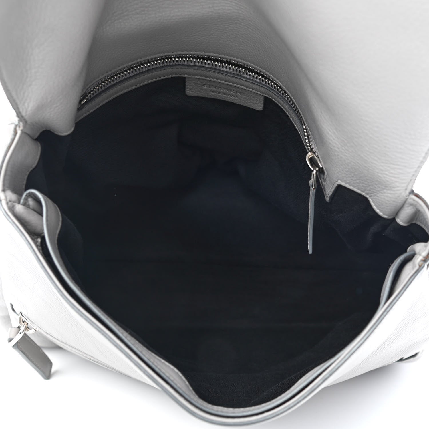 Givenchy Grained Calfskin Medium Pandora Pure Flap Bag Pearl Grey 5 of 10